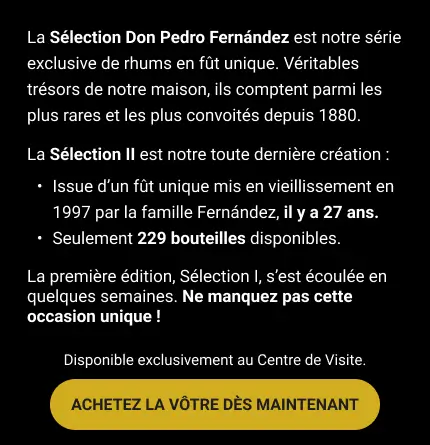 Réservez votre bouteille de Don Pedro Fernández Selection II