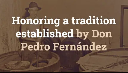 Honoring a tradition established by Don Pedro Fernández