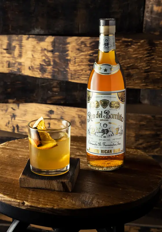 Classic Barrilito Old Fashioned (Smoked Cinnamon)