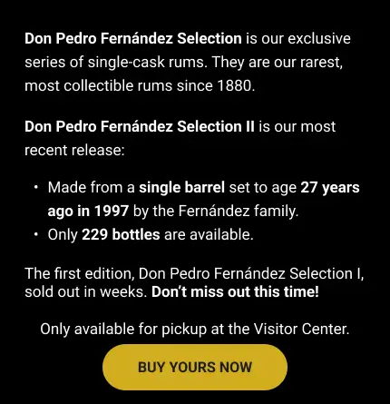 Reserve your bottle of Don Pedro Fernández Selection II